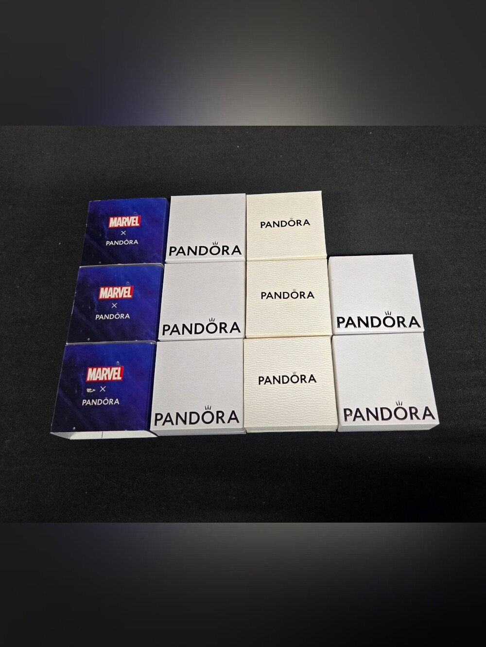 Pandora Jewelry Boxes For Charms (Set Of 8) GUC 2"x2"x7/8"